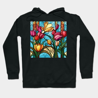 Tulip Stained Glass Art Hoodie